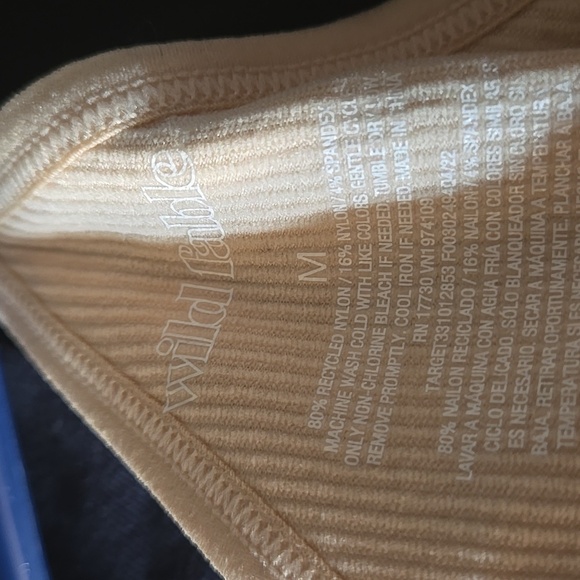 Wild fable medium cream bodysuit Elegant Womens Y2k Athleisure Date Night Gym - Picture 13 of 17